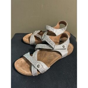 Taos Trulie Leather Braided Strappy Sandals Women's Sz 11-11.5  (27cm)